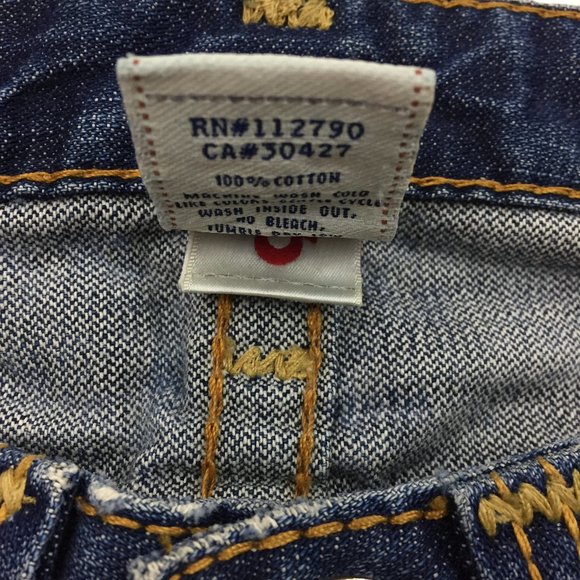 TRUE RELIGION Distressed Flare Leg Med Wash Jeans - Picture 3 of 13